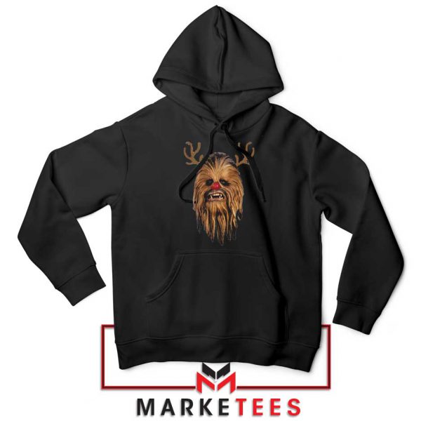 Chewbacca Reindeer Black Hoodie