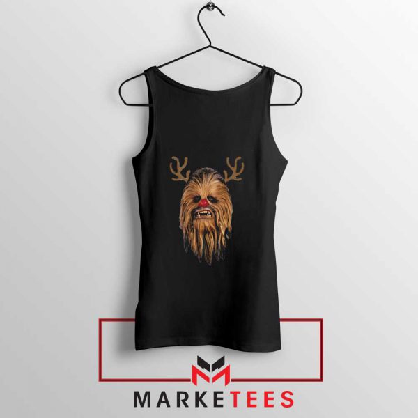 Chewbacca Reindeer Black Tank Top