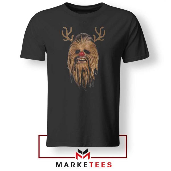 Chewbacca Reindeer Black Tshirt