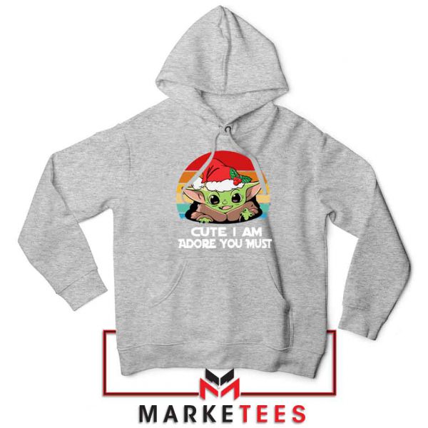 Christmas Grogu Sport Grey Hoodie