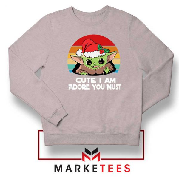 Christmas Grogu Sport Grey Sweatshirt