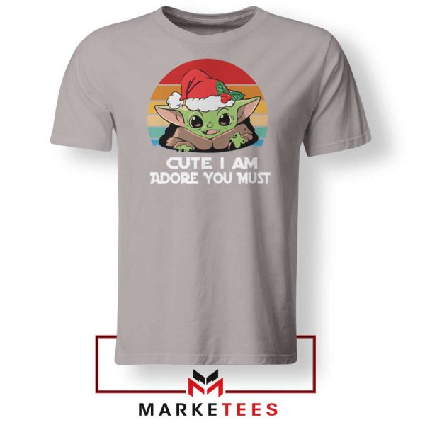 Christmas Grogu Sport Grey Tshirt