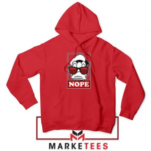 Donald Duck Nope Red Hoodie