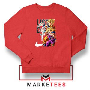 Dragon Ball Just Do It Red Sweatshirt