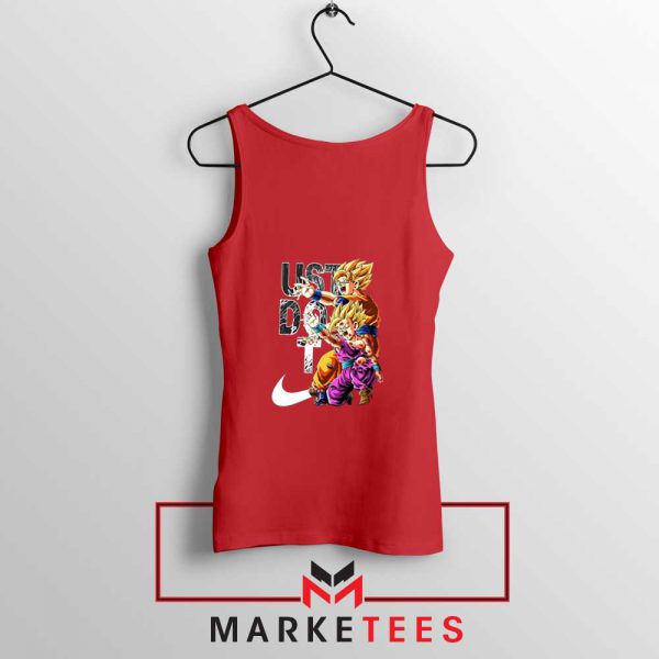 Dragon Ball Just Do It Red Tank Top