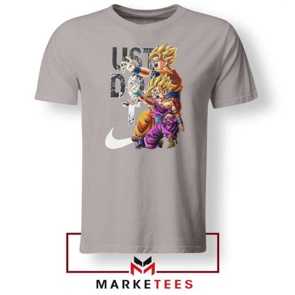 Dragon Ball Just Do It Sport Grey Tshirt