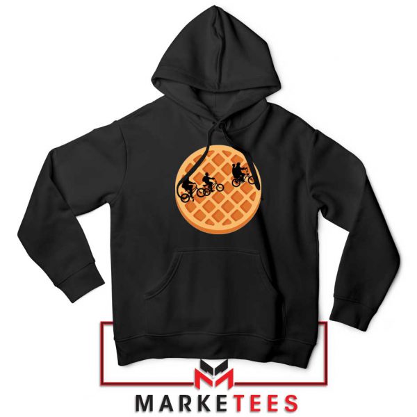 Eggo Moon Horror Black Hoodie