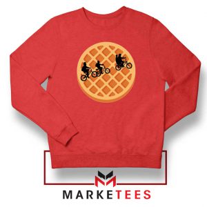 Eggo Moon Horror Red Sweatshirt