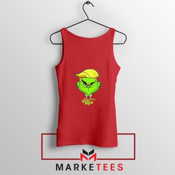 Grinch Trump Red Tank Top