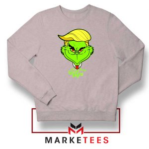 Grinch Trump Sport Grey Sweatshirt