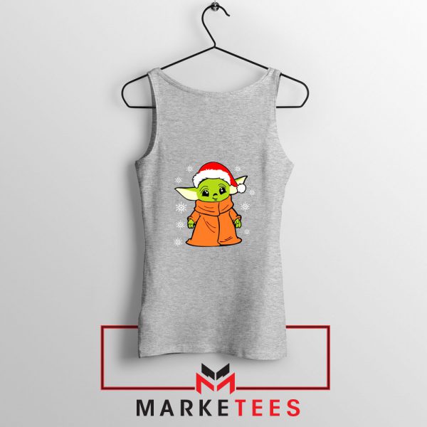 Grogu Chrismast Snow Sport Grey Tank Top