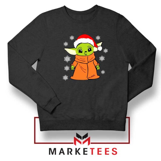 Grogu Chrismast Snow Sweatshirt Buy The Mandalorian Merch - Limited