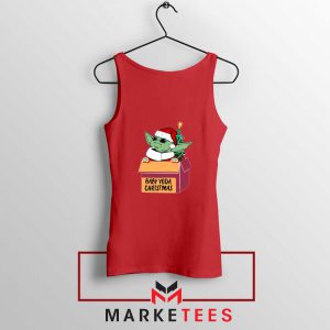 Grogu Christmas Box Red Tank Top