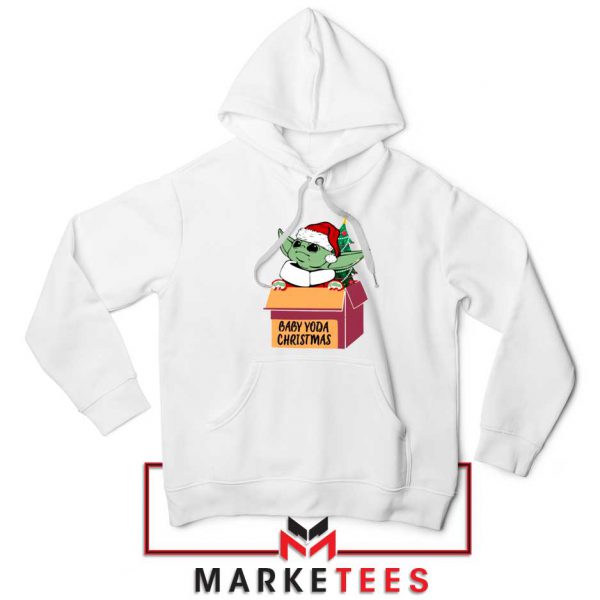 Grogu Christmas Box White Hoodie