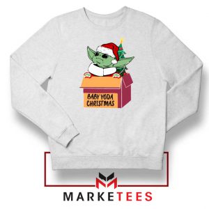 Grogu Christmas Box White Sweatshirt