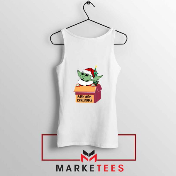 Grogu Christmas Box White Tank Top