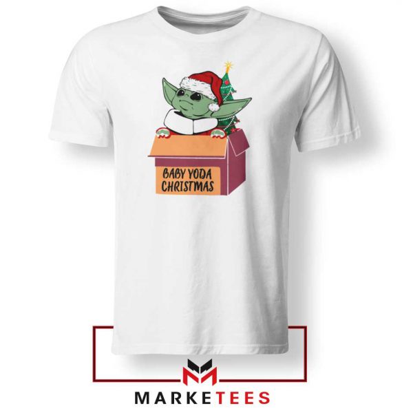 Grogu Christmas Box White Tshirt