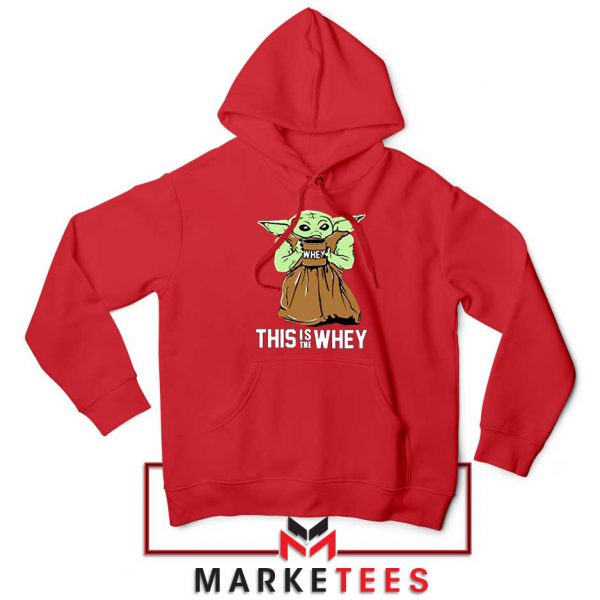 Grogu Gym Red Hoodie