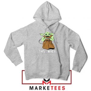 Grogu Gym Sport Grey Hoodie