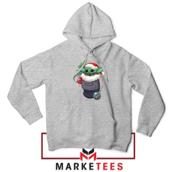 Grogu Stocking Stuffer Sport Grey Hoodie