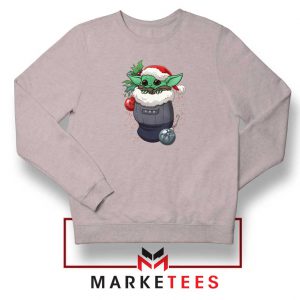 Grogu Stocking Stuffer Sport Grey Sweatshirt