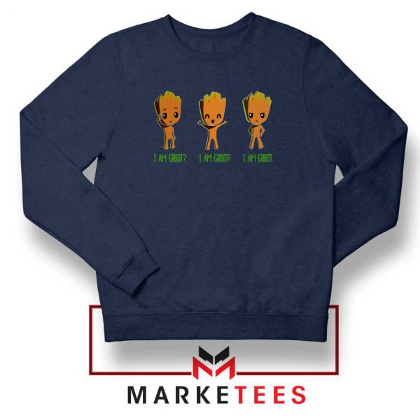 I Am Groot Navy Blue Sweatshirt