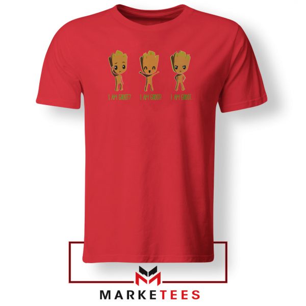 I Am Groot Red Tshirt