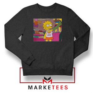 Lisa Simpson Sassy Black Sweatshirt