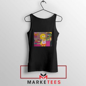 Lisa Simpson Sassy Black Tank Top