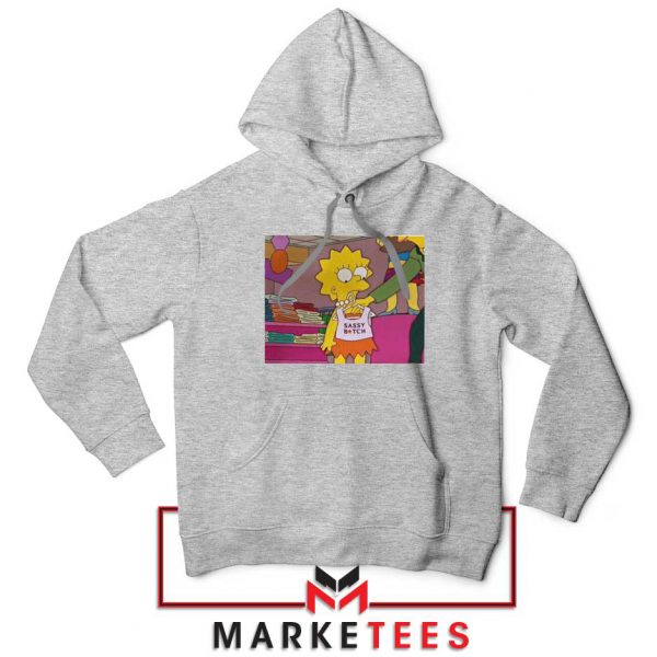 Lisa Simpson Sassy Sport Grey Hoodie