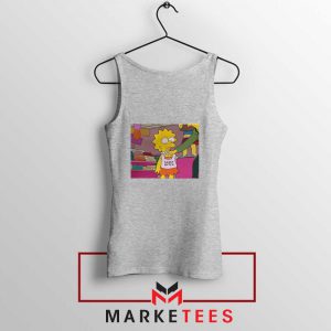 Lisa Simpson Sassy Sport Grey Tank Top