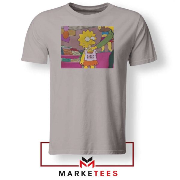 Lisa Simpson Sassy Sport Grey Tshirt