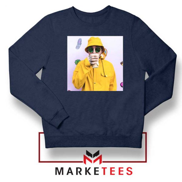 Mac Miller Singer Navy Blue Sweatshirt