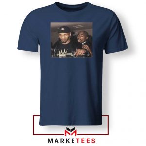 Mike Tyson Tupac Shakur Navy Blue Tshirt