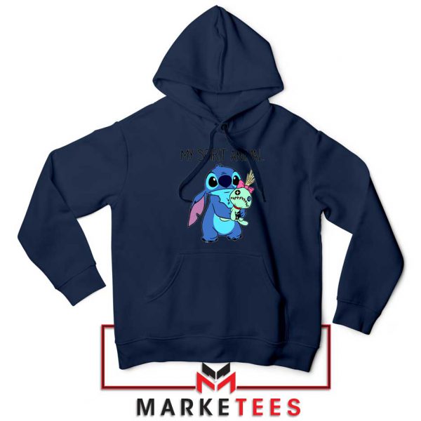 My Spirit Animal Stitch Navy Blue Hoodie