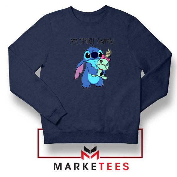 My Spirit Animal Stitch Navy Blue Sweatshirt