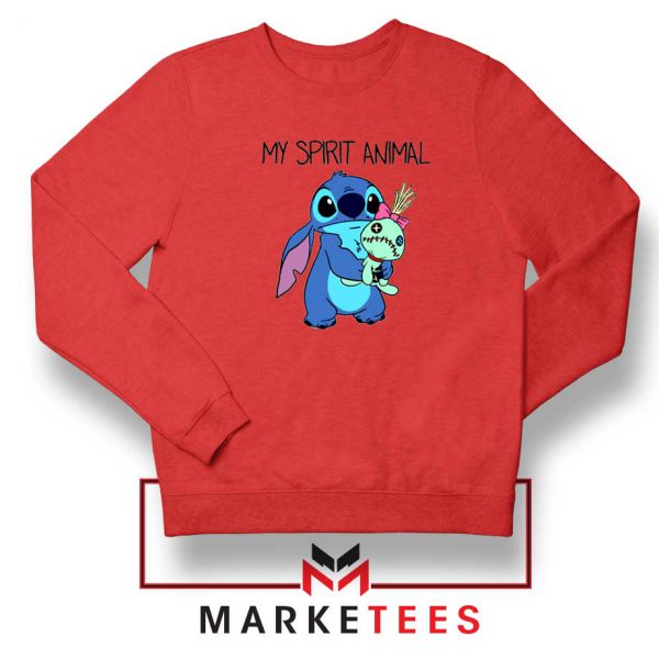 My Spirit Animal Stitch Red Sweatshirt