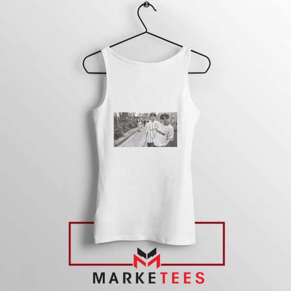 Oasis Gallagher Brothers White Tank Top