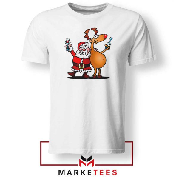 Santa and Reindeer Tshirt