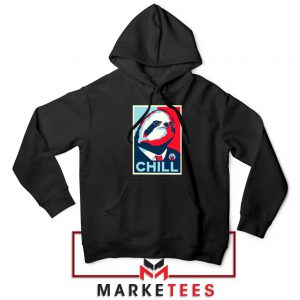 Sloth Chill Black Hoodie