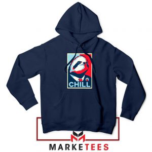 Sloth Chill Navy Blue Hoodie