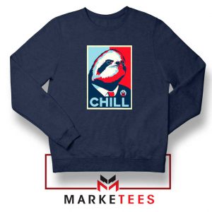 Sloth Chill Navy Blue Sweatshirt