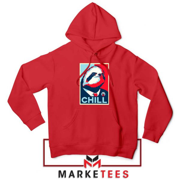 Sloth Chill Red Hoodie