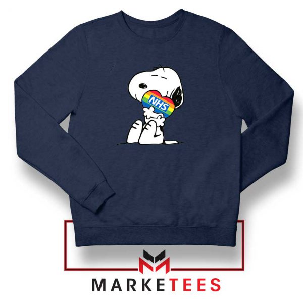 Snoopy NHS Rainbow Navy Blue Sweatshirt