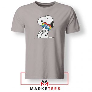 Snoopy NHS Rainbow Sport Grey Tshirt