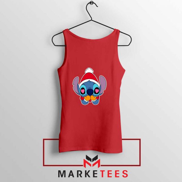 Stitch Heart Eyes Red Tank Top