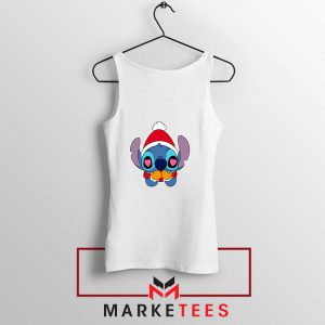 Stitch Heart Eyes White Tank Top