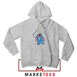 Stitch Stay Weird Sport Grey Hoodie