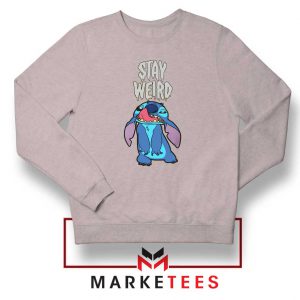 Stitch Stay Weird Sport Grey Sweatshirt