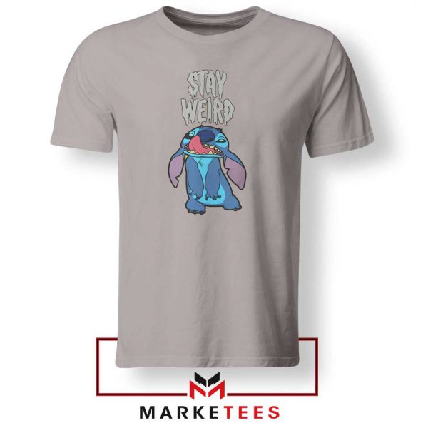 Stitch Stay Weird Sport Grey Tshirt